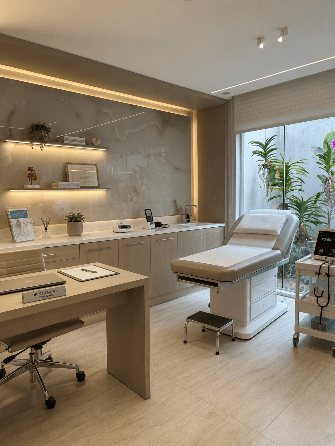 Modern South African medical consulting room